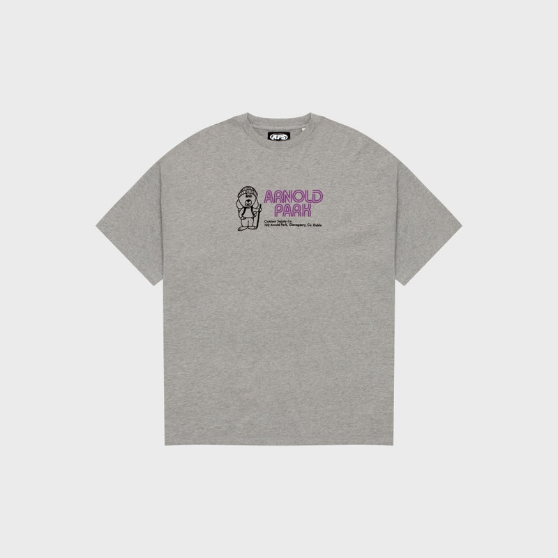Hiker Dog Logo T-Shirt - Grey Marl