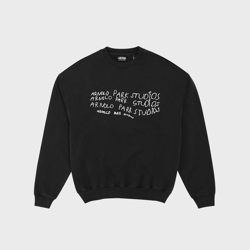 Imaginary Friends Crewneck - Faded Black