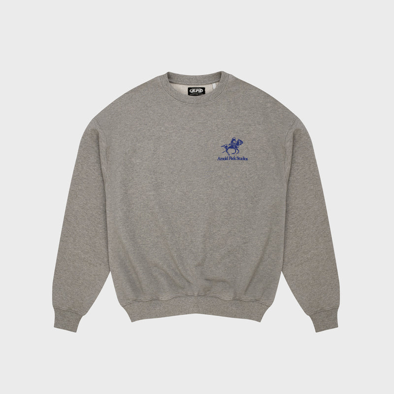 Pony Logo Crew Neck - Grey Marl