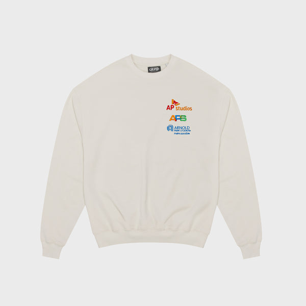 Semiconductor Multi Logo Crew Neck - Vintage White | Arnold