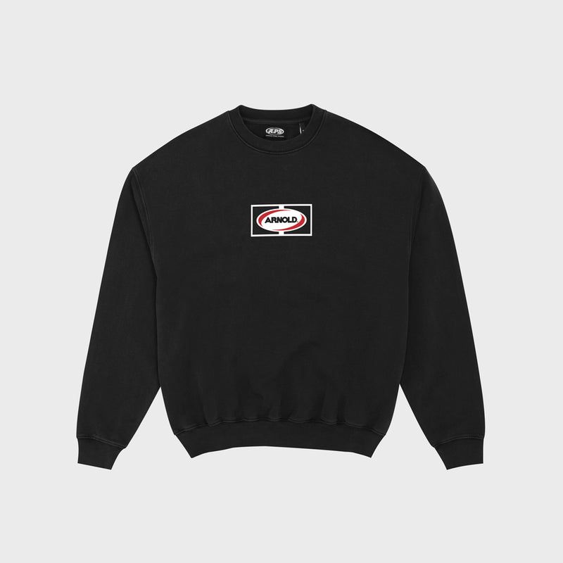 Welding Multi Logo Crewneck - Faded Black