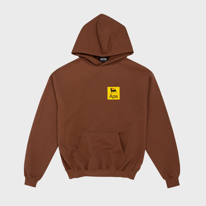 Oil and Freight Logo Hoodie - Faded Brown